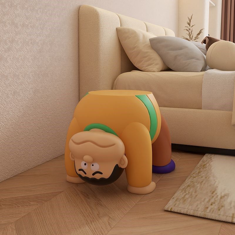 可爱创意入户门玄关胖虎换鞋凳大型落地摆件客厅家用网红软装饰品,淘宝优惠券,粉丝福利购,淘宝优惠卷