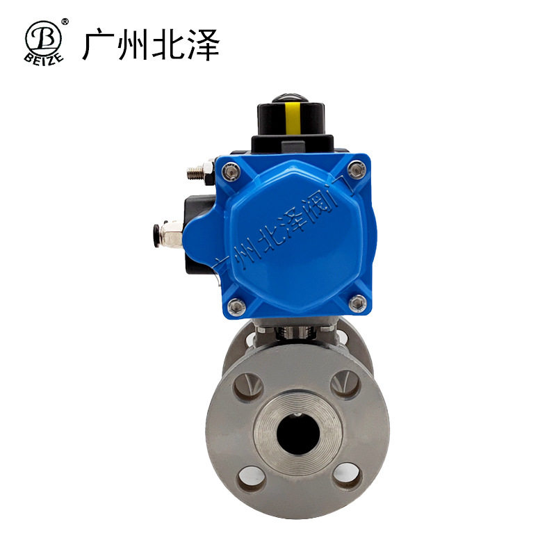 Pneumatic stainless steel flange ball valve Q641F-16P industrial chemical environmental protection water treatment new energy intelligent equipment