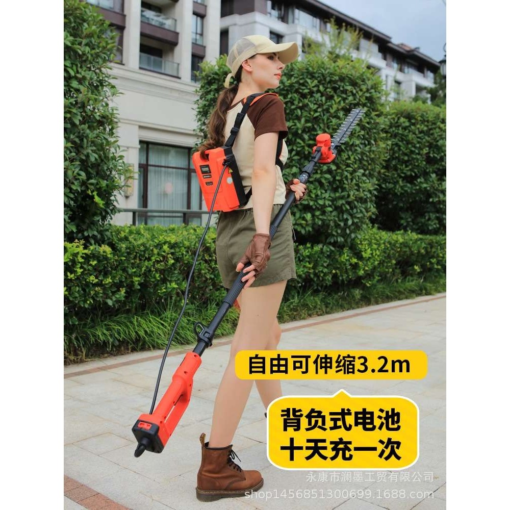 高枝电动绿篱机加长杆绿篱修剪机背负式绿化修枝剪修剪树枝高枝锯,淘宝优惠券,粉丝福利购,淘宝优惠卷