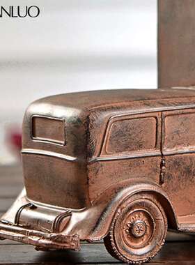 欧式复古树脂材质汽车书挡家居装饰客厅卧室书房酒柜摆件装修设计