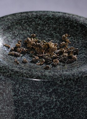 青石茶磨手工斗茶具抹茶石磨宋代点茶磨盘磨具小石磨家用碾磨茶器