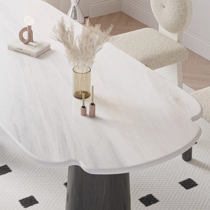 奶油风餐桌大理石长方形饭桌餐厅岩板实木餐桌椅子组合,淘宝优惠券,粉丝福利购,淘宝优惠卷