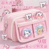 Pink love line puppy pencil bag large capacity pencil bag for girls 2026 new super popular high-value ins stationery box for primary and secondary school students full set of learning stationery storage bag for school gift giving