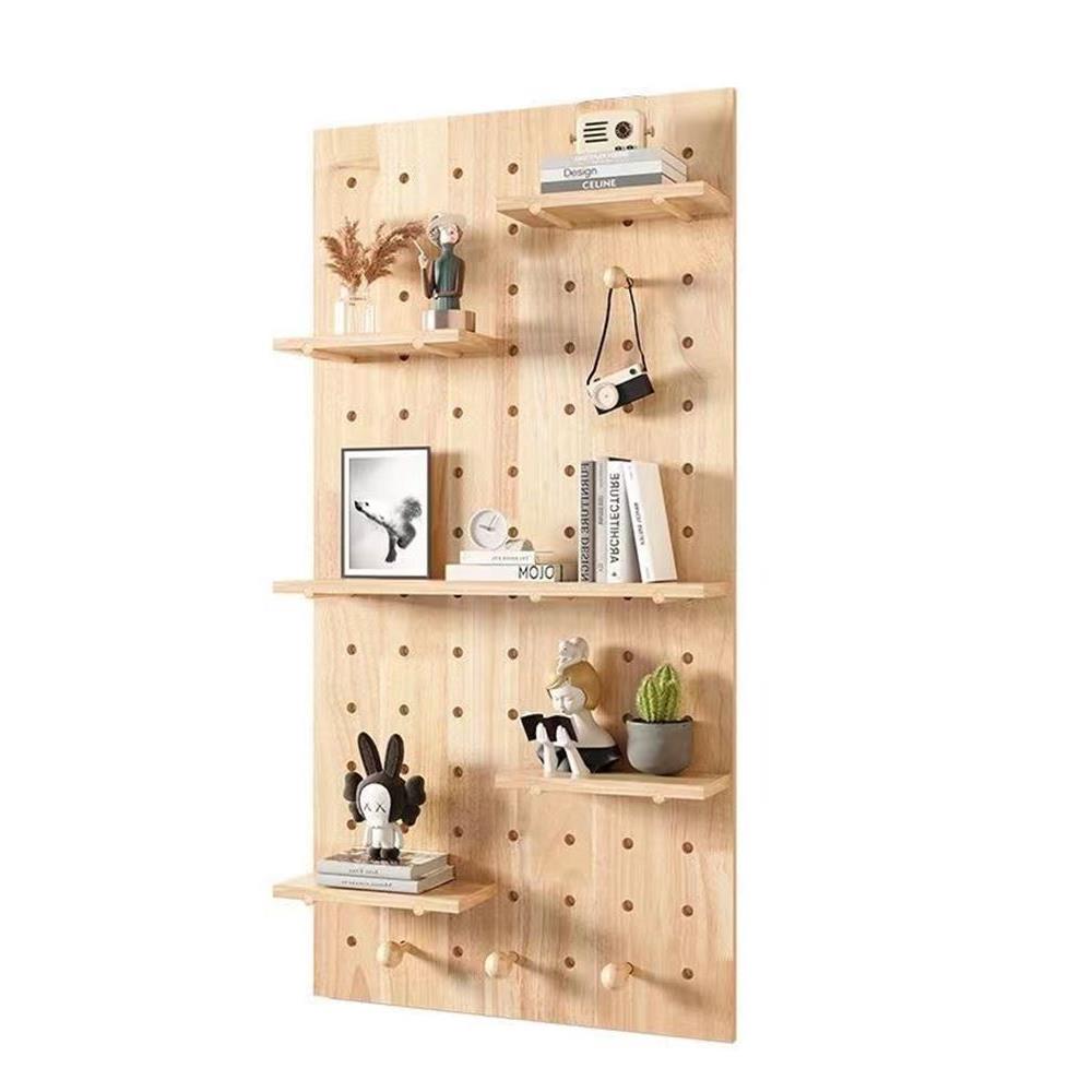 Desk storage wall Nordic wall decoration wall rack hanging board entrance storage rack hole board display rack