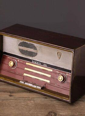 复古老式70年代收音机录音机模型拍照摄影道具怀旧物件装饰品摆件