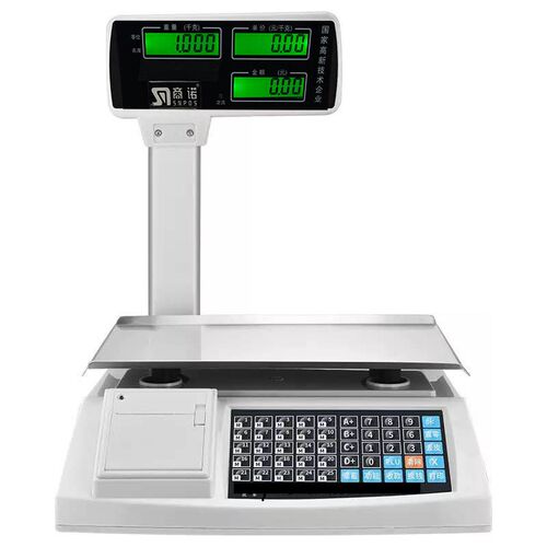 水果蔬菜店收银电子称熟食麻辣烫打票秤冒菜零食猪肉档打印计价秤 - 图3