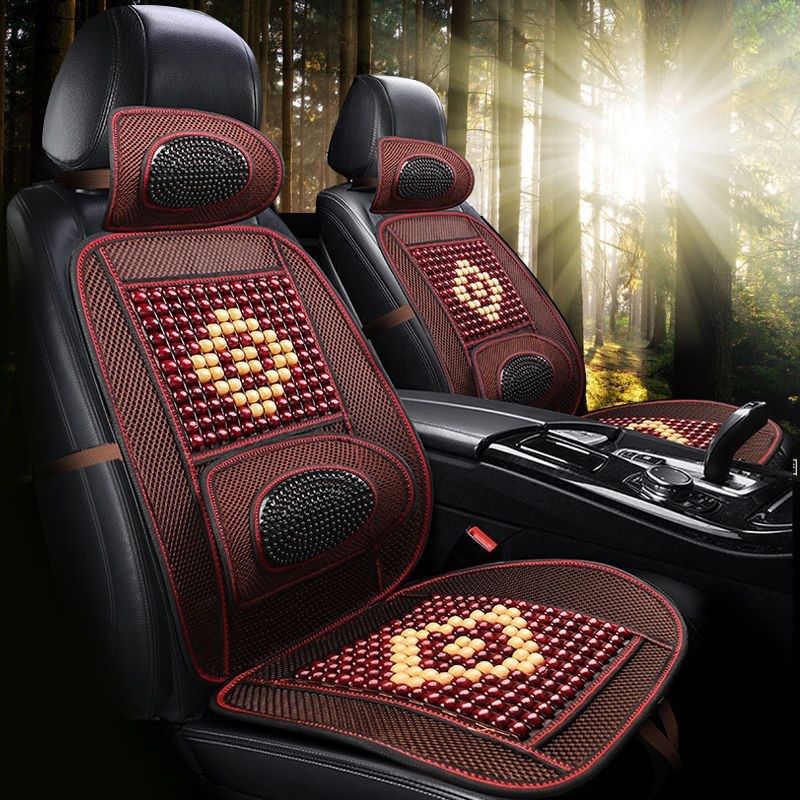 夏季座椅垫凉垫夏天竹片座垫四季通用木珠汽车坐垫单透气腰靠背垫,淘宝优惠券,粉丝福利购,淘宝优惠卷