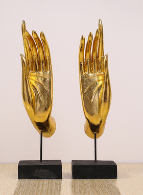 玄关电视柜摆件东南亚家居饰品泰式风格工艺品装饰品泰国招财佛手