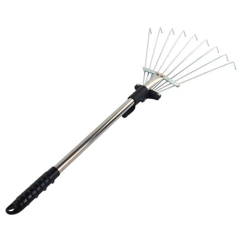 搂草耙子不锈钢神缩扫落叶耙草坪枯草搂草扒铁爪子农具耙齿钉耙,淘宝优惠券,粉丝福利购,淘宝优惠卷