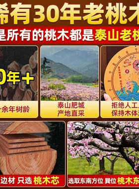 桃木山海镇真纯木质制室外室内入户门八卦凸镜大门窗户挂摆件