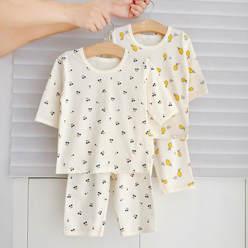 男童夏季空调服套装女宝宝中小童纯棉秋衣秋裤婴儿早春外穿两件套,淘宝优惠券,粉丝福利购,淘宝优惠卷