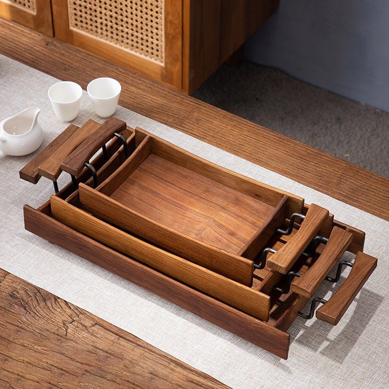 泰国复古长方形茶具托盘中式干泡茶盘家用实木糖果零食盘水果盘子,淘宝优惠券,粉丝福利购,淘宝优惠卷