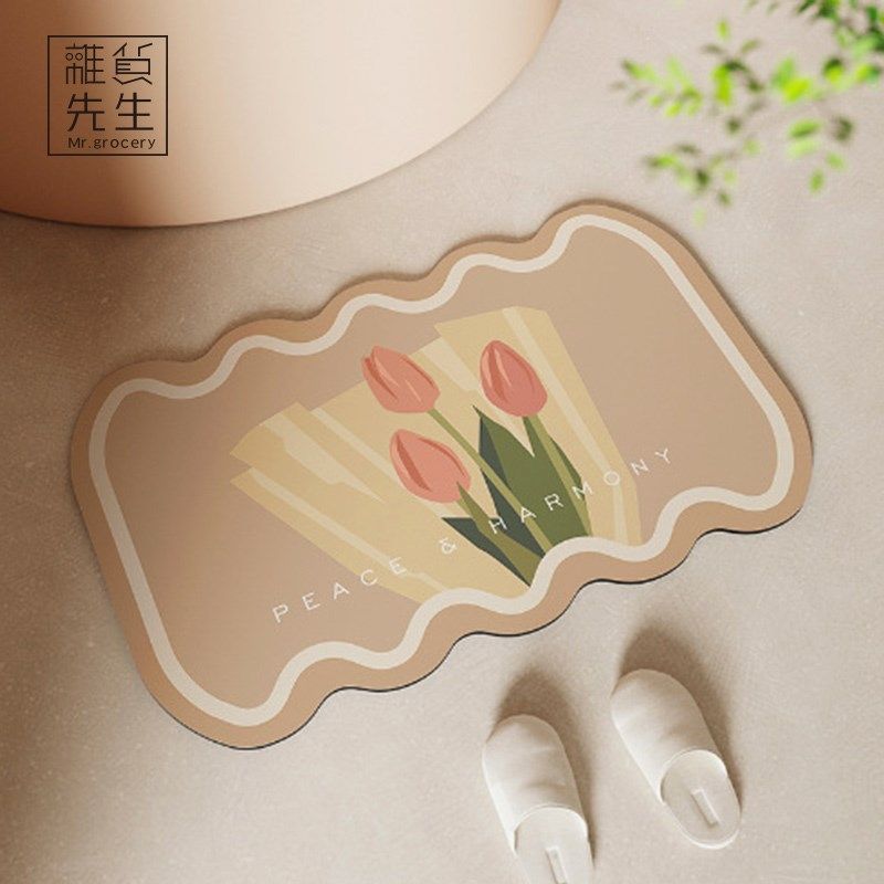 JOJOS L. PD.杂货先生.硅藻泥吸水地垫卫生间浴室垫防滑  欣随,淘宝优惠券,粉丝福利购,淘宝优惠卷