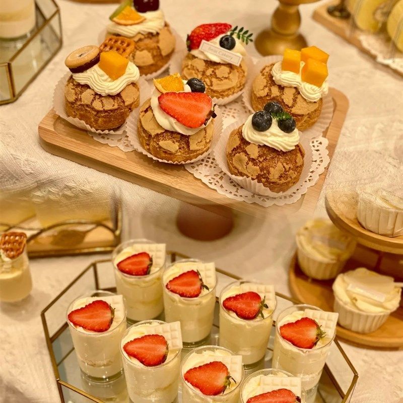 木质森系甜品台展示架茶歇摆台甜品架十件套商业摆台蛋糕架子节日,淘宝优惠券,粉丝福利购,淘宝优惠卷