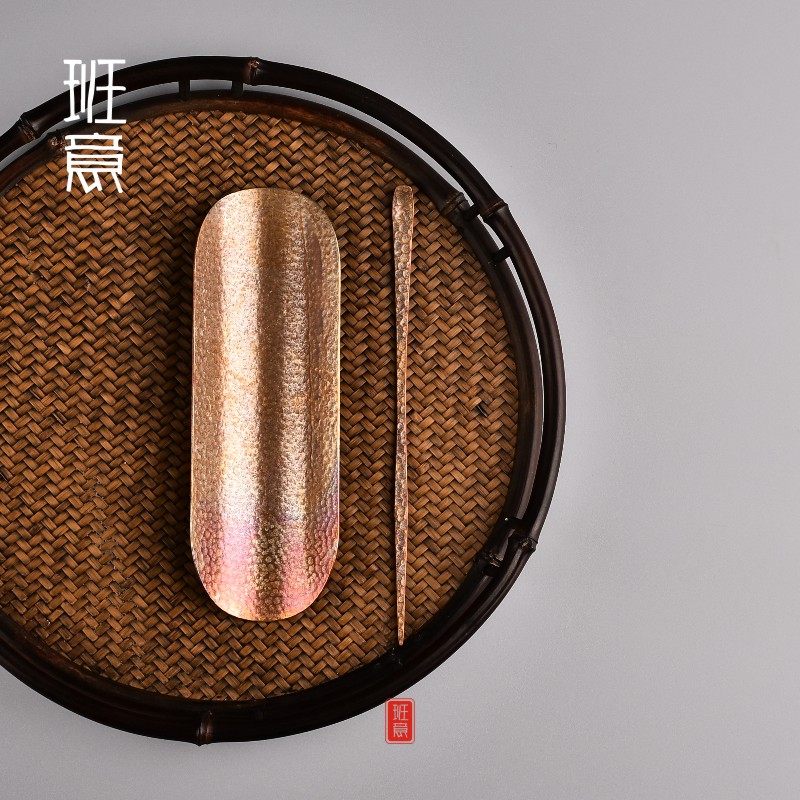 班意 老紫铜茶拨锤打茶则 两件套 茶则茶匙 茶道零配 功夫茶具,淘宝优惠券,粉丝福利购,淘宝优惠卷