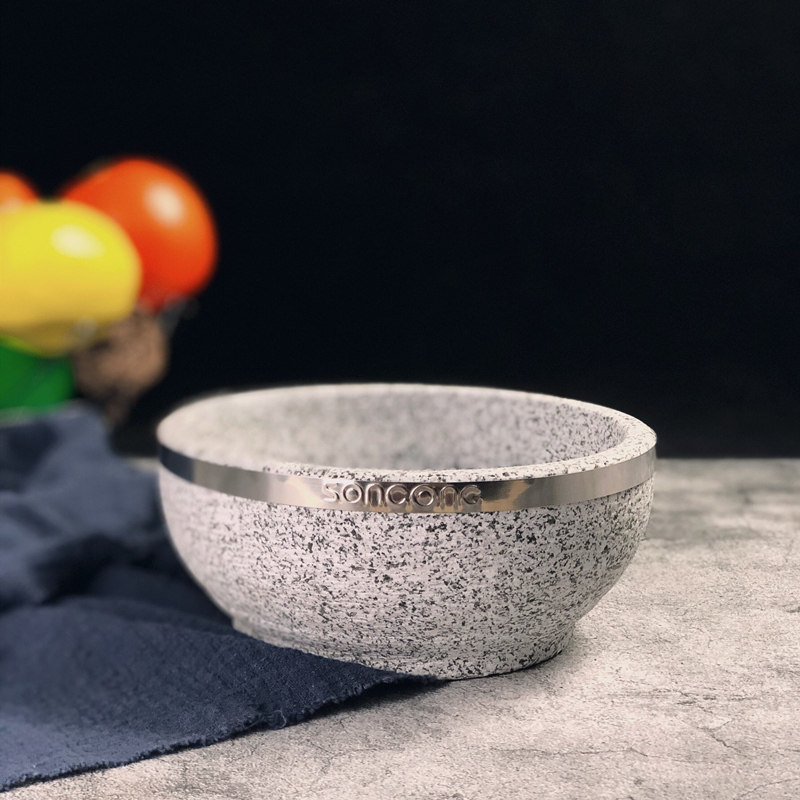 三聪石锅日韩式天然石头餐具餐厅饭店韩国料理拌饭专用石锅石碗,淘宝优惠券,粉丝福利购,淘宝优惠卷