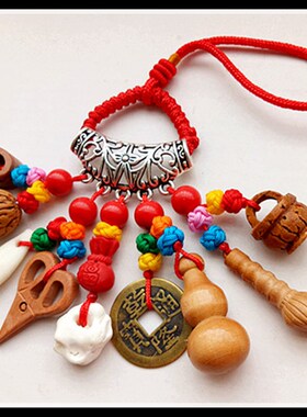 避不干净桃木剑刀斧狗牙葫芦宝宝婴儿童孕妇桃木挂件外出佩戴随身