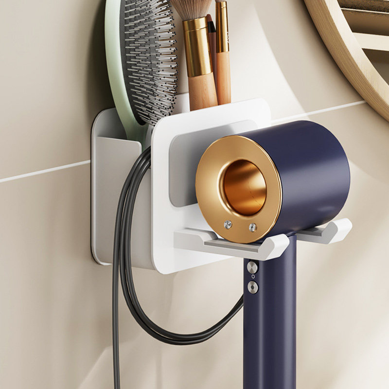 轻奢太空铝吹风机支架收纳置物架无痕家用免打孔壁挂式不生锈浴室,淘宝优惠券,粉丝福利购,淘宝优惠卷