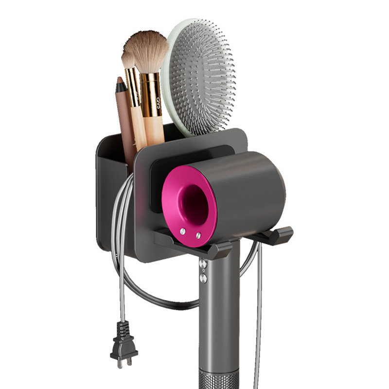 轻奢太空铝吹风机支架收纳置物架无痕家用免打孔壁挂式不生锈浴室,淘宝优惠券,粉丝福利购,淘宝优惠卷