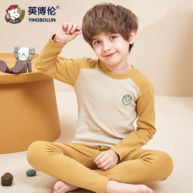 英博伦秋冬男童内衣套装莱卡纯棉保暖秋衣卫生裤全棉儿童棉毛衫睡,淘宝优惠券,粉丝福利购,淘宝优惠卷