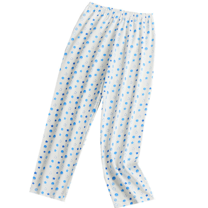 儿童睡裤纯棉宽松夏薄女中大童男童家居裤暖气空调宝宝长裤春秋裤,淘宝优惠券,粉丝福利购,淘宝优惠卷