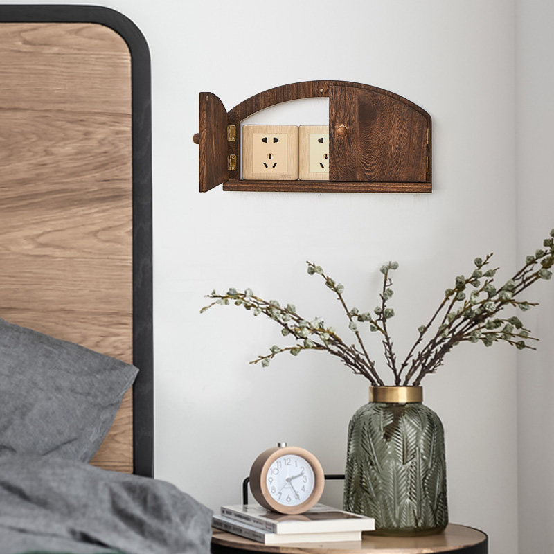 实木开关贴墙贴客厅装饰框保护套家用遮挡框简约创意三联插座面板,淘宝优惠券,粉丝福利购,淘宝优惠卷