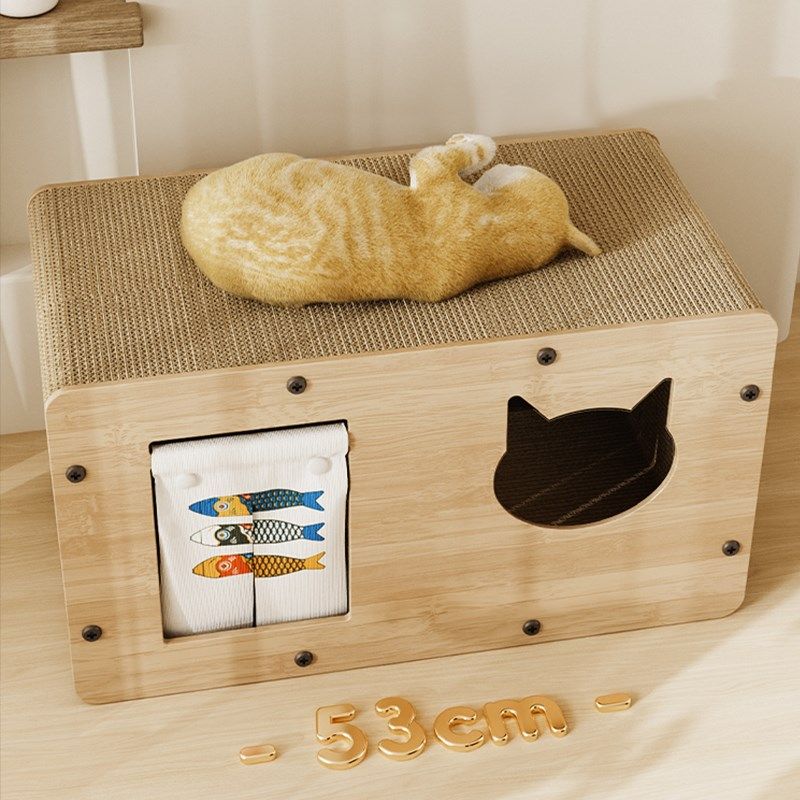 好多鱼猫抓板窝耐磨立式猫爪板耐抓猫窝四季通用猫屋沙发防抓玩具,淘宝优惠券,粉丝福利购,淘宝优惠卷