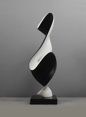 雕塑大摆件抽象艺术品摆饰现代软装饰品玻璃钢家居售楼处客厅软装