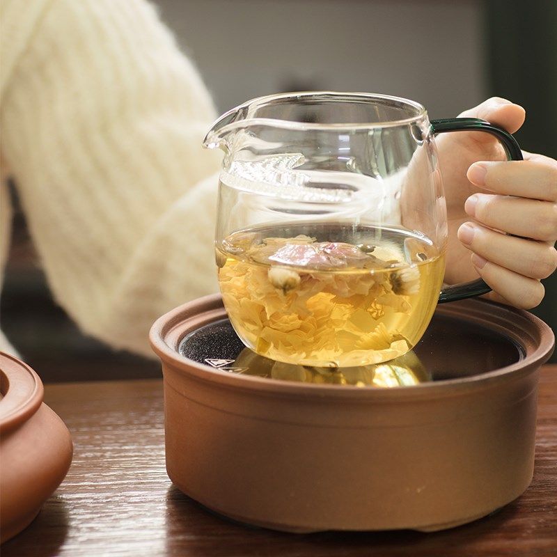 老白茶煮茶壶高硼硅月牙茶漏陈皮花茶绿茶过滤煮杯玻璃茶壶泡茶器,淘宝优惠券,粉丝福利购,淘宝优惠卷