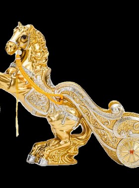 马到成功轻奢中式创意红酒葡萄酒架摆件乔迁新房家居酒柜摆设装饰