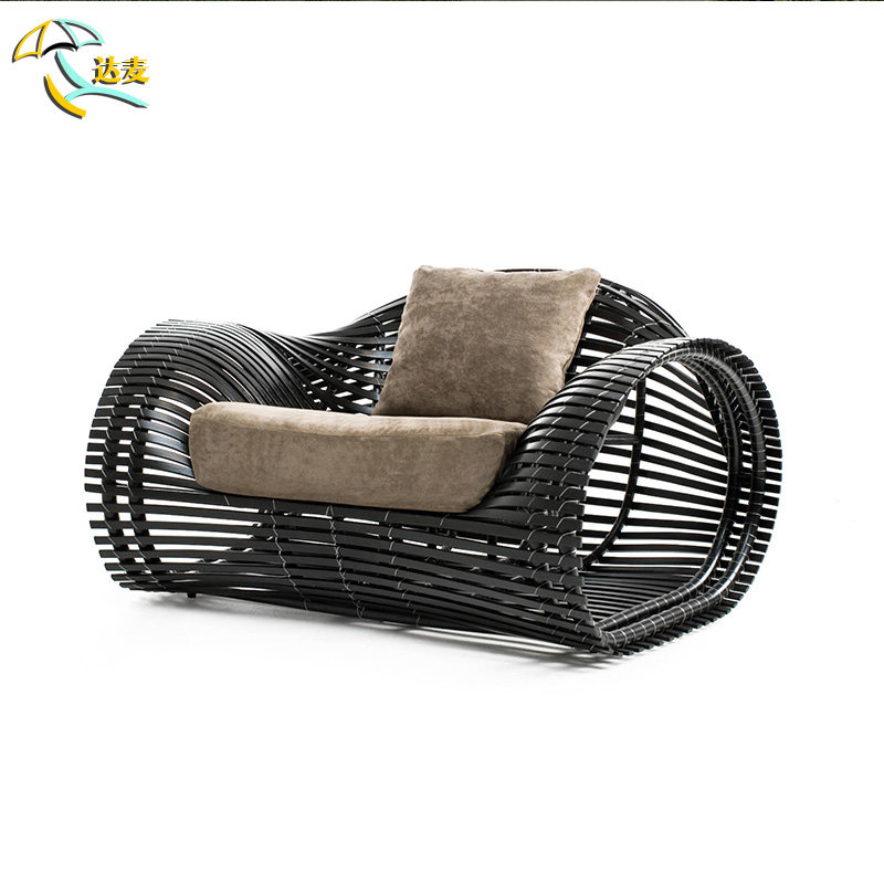 户外沙发创意休闲车轮藤椅酒店度假村花园别墅藤编露台藤沙发组合,淘宝优惠券,粉丝福利购,淘宝优惠卷