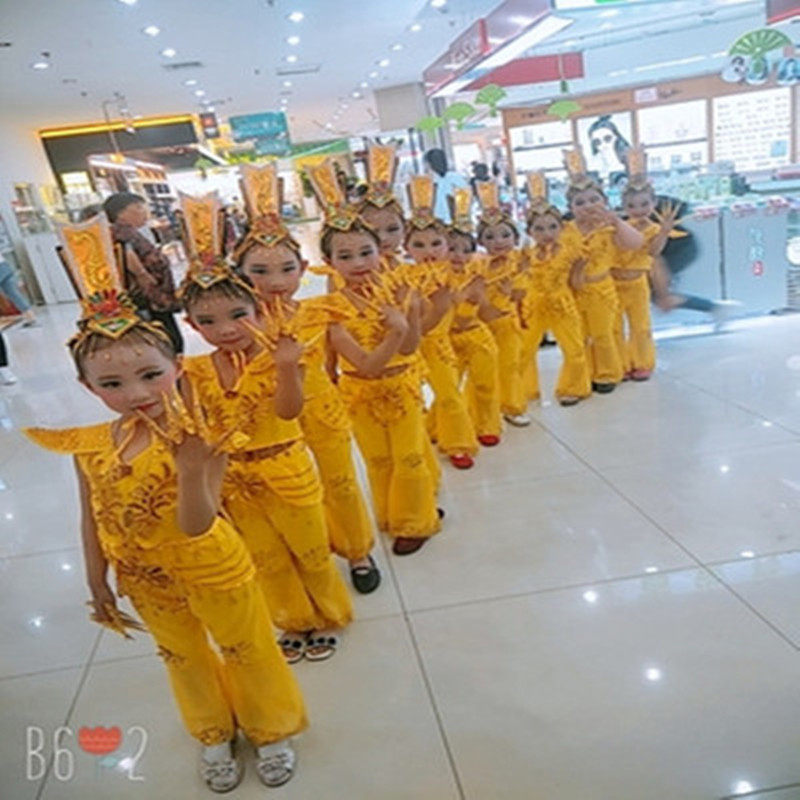 儿童千手观音演出服装古典舞蹈服表演服幼儿民族表演服舞蹈服装,淘宝优惠券,粉丝福利购,淘宝优惠卷