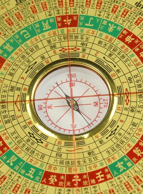 万福堂罗盘高精度九寸三元三合综合盘专业初学者大字体大随身携带