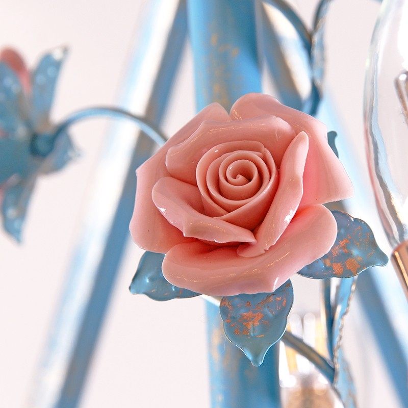 美苑田园吊灯餐厅服装店咖啡厅吧台蓝色复古铁艺花草菱形鸟笼吊灯,淘宝优惠券,粉丝福利购,淘宝优惠卷