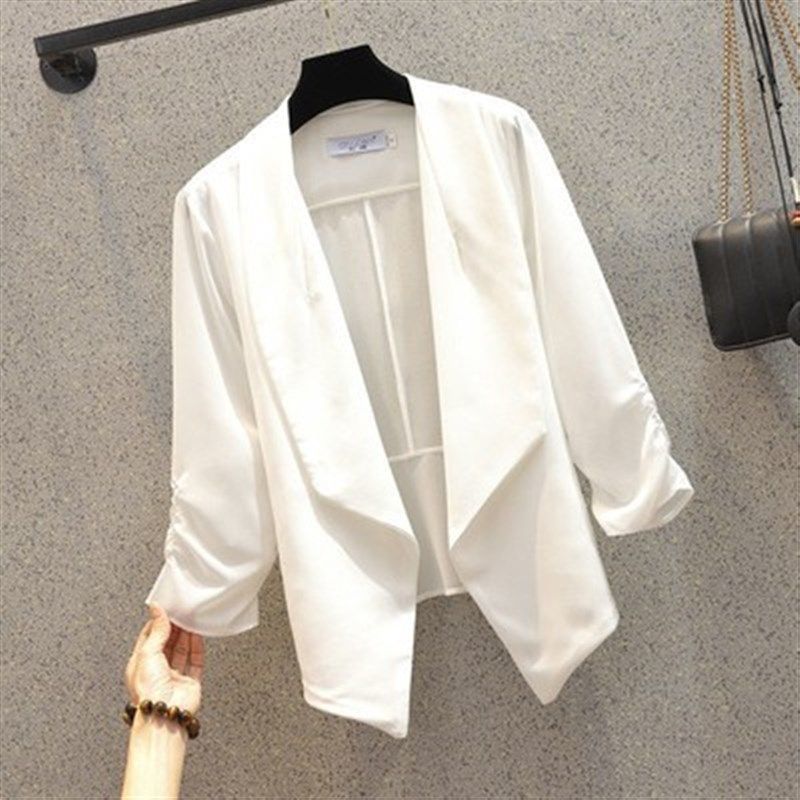 胖mm洋气遮肚显瘦雪纺小西装外套内搭吊带连衣裙套装裙女春夏大码,淘宝优惠券,粉丝福利购,淘宝优惠卷