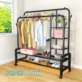 Clothes rack floor-standing vertical bedroom clothes hanger removable wheeled home living room internet celebrity light luxury clothes drying rack clothes drying rack