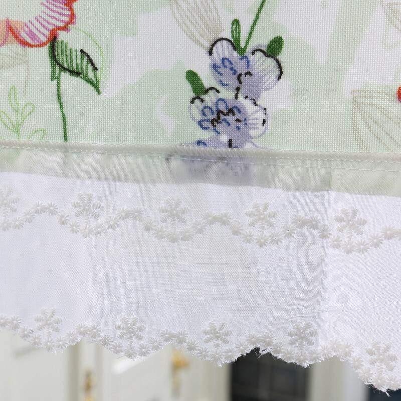 格子半帘田园短帘小卧室儿童窗帘厨房帘飘窗门帘女孩蕾丝纱公主风,淘宝优惠券,粉丝福利购,淘宝优惠卷