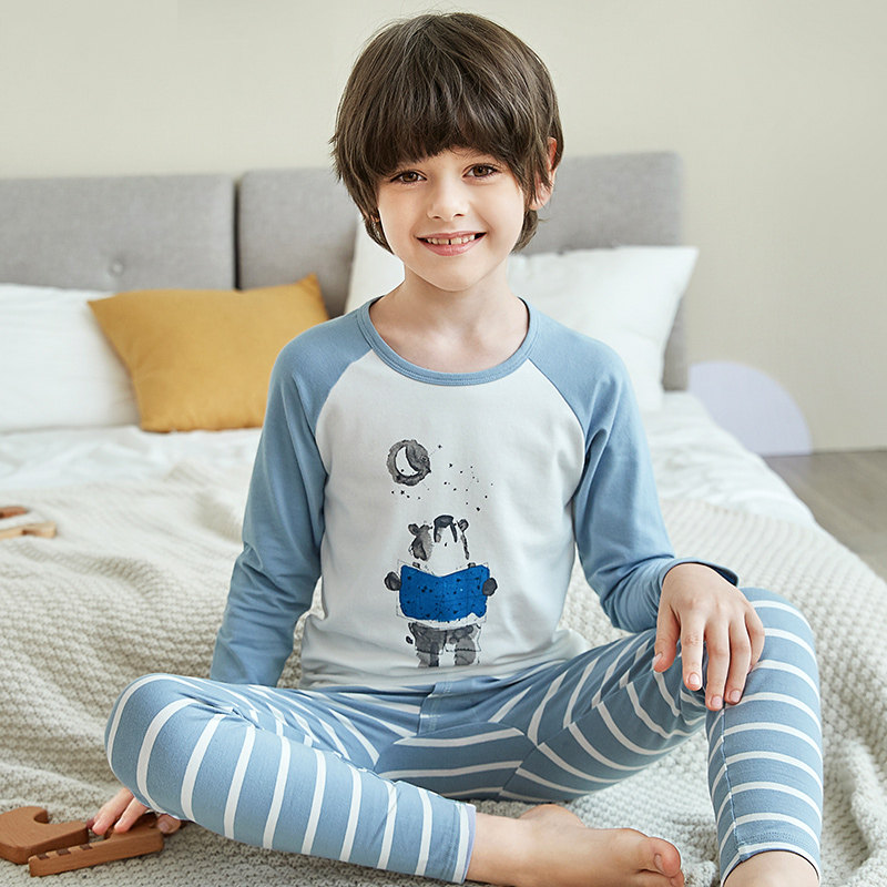 英博伦男童内衣套装儿童秋衣秋裤纯棉薄款中大童莱卡棉春秋棉毛衫,淘宝优惠券,粉丝福利购,淘宝优惠卷