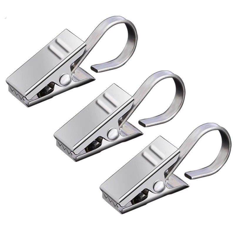 窗帘夹子窗帘挂钩加厚夹子不锈钢窗帘配件扣环夹钩老式强力浴帘夹,淘宝优惠券,粉丝福利购,淘宝优惠卷