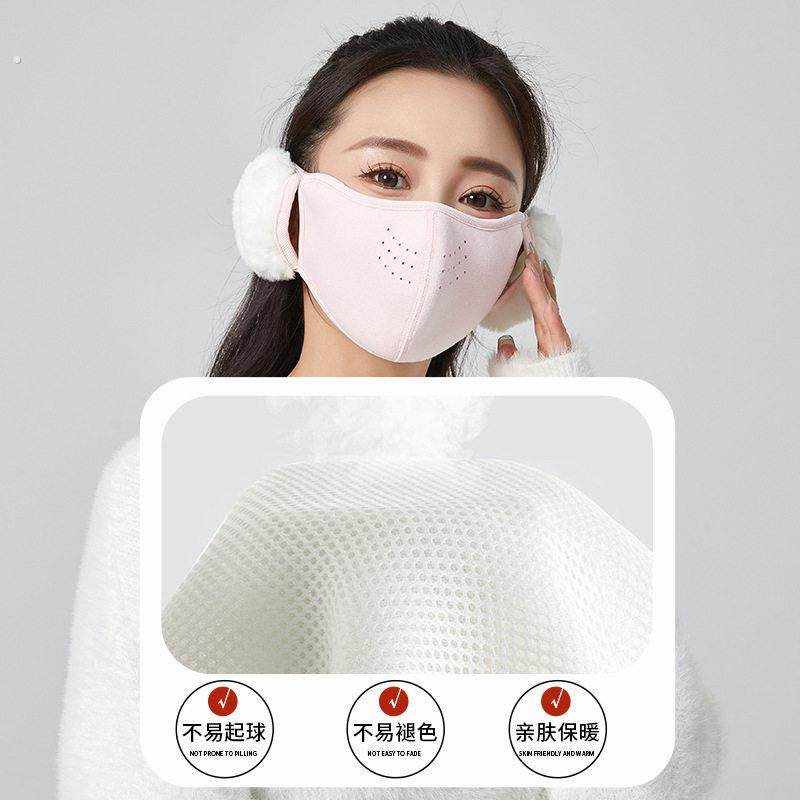 保暖耳罩口罩女冬季2025纯棉防风防寒加绒护耳二合一面罩耳套耳捂,淘宝优惠券,粉丝福利购,淘宝优惠卷