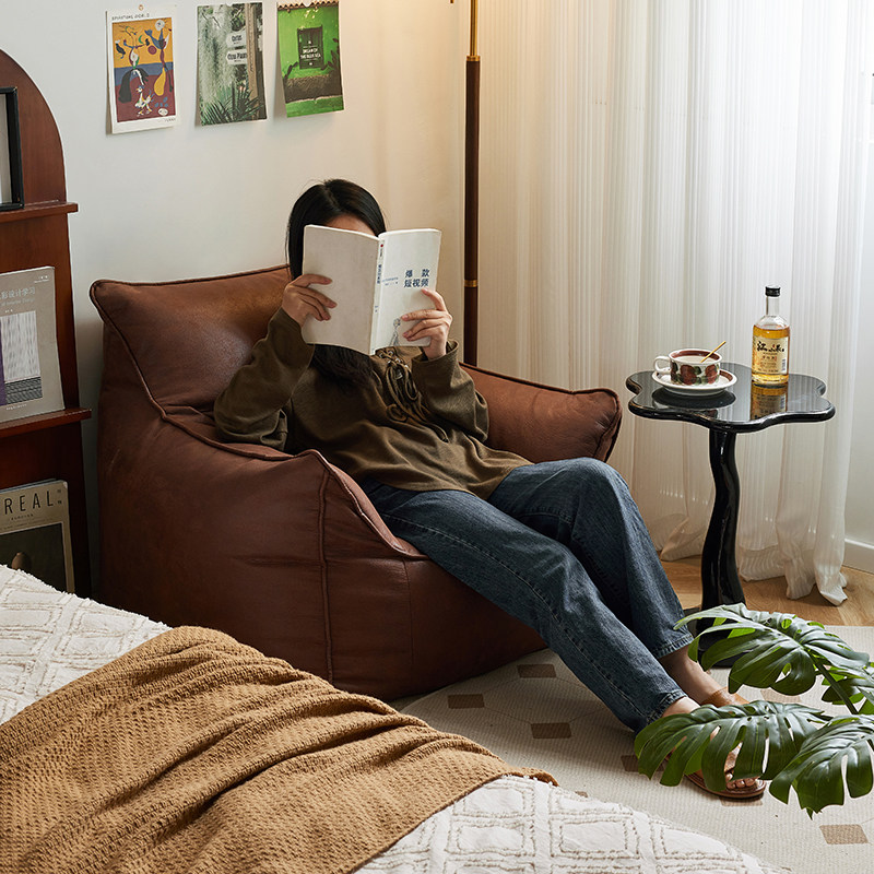 小四复古单人沙发客厅小户型布艺转角懒人沙发可躺可睡休闲沙发椅,淘宝优惠券,粉丝福利购,淘宝优惠卷