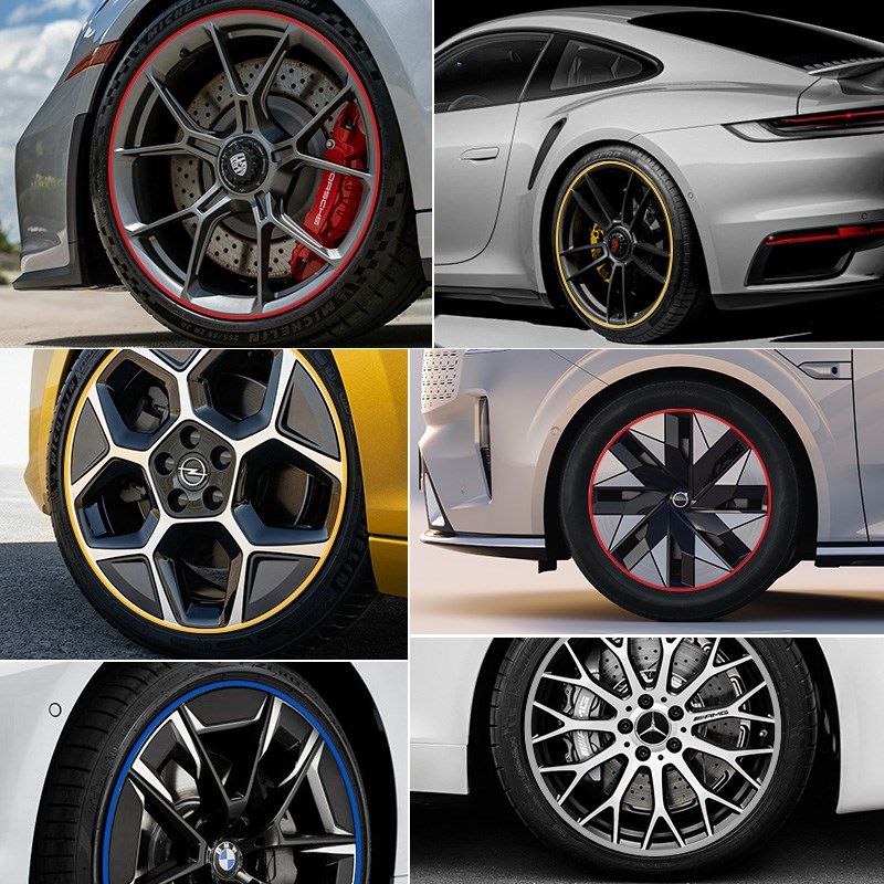 一体成型汽车轮毂防撞金属保护圈车轮贴防蹭圈防撞条轮毂装饰圈贴,淘宝优惠券,粉丝福利购,淘宝优惠卷
