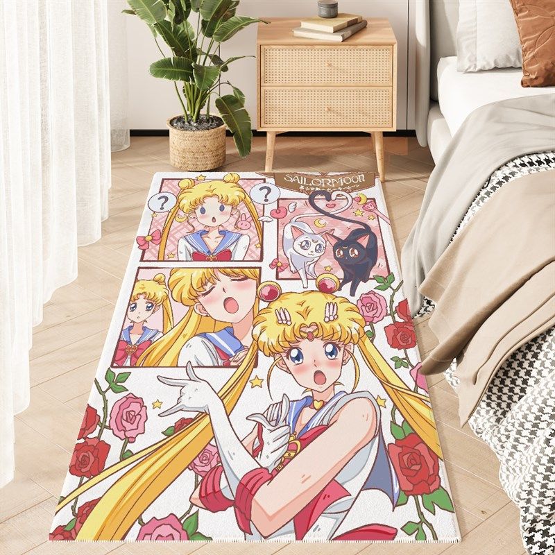 卡通儿童床边毯卧室可爱地毯客厅沙发地毯阅读区房间加厚飘窗地垫,淘宝优惠券,粉丝福利购,淘宝优惠卷