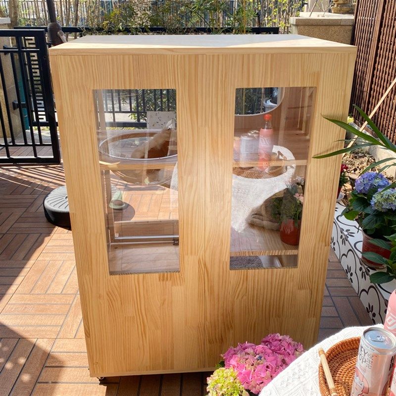 家用不占地小户型猫窝猫别墅带厕所猫柜室内一体式猫笼实木猫屋,淘宝优惠券,粉丝福利购,淘宝优惠卷