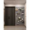 Metal perforated board custom entry door porch balcony desk wall storage rack wall magnetic storage rack accessories