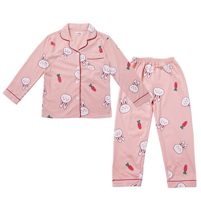 儿童女童睡衣纯棉春秋季长袖套装中大童小女孩甜美公主草莓家居服,淘宝优惠券,粉丝福利购,淘宝优惠卷