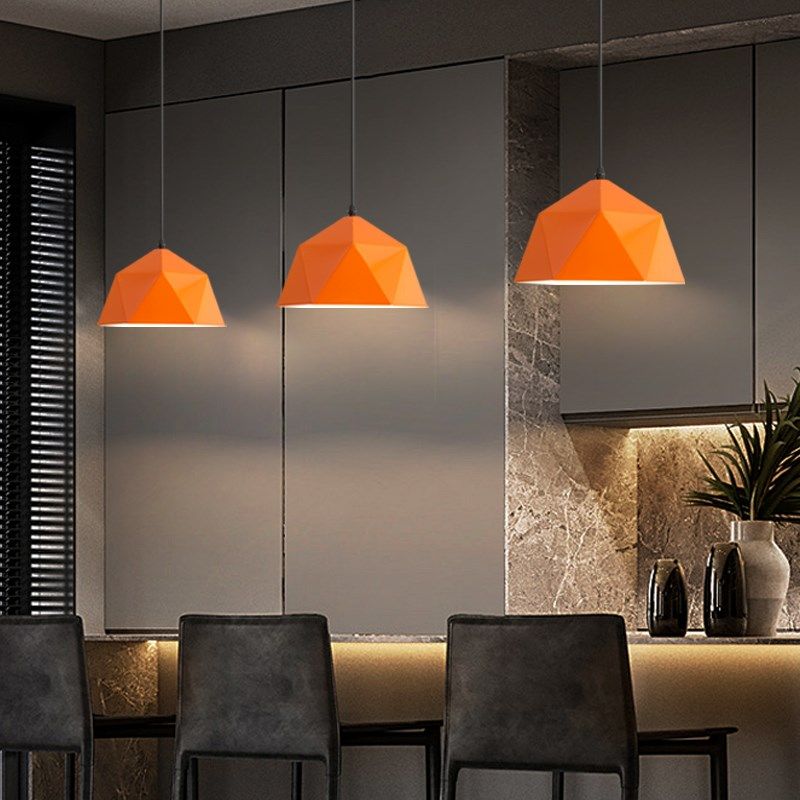 火锅店吊灯创意个性艺术橙色理发店复古工业风店铺商用餐厅灯具,淘宝优惠券,粉丝福利购,淘宝优惠卷