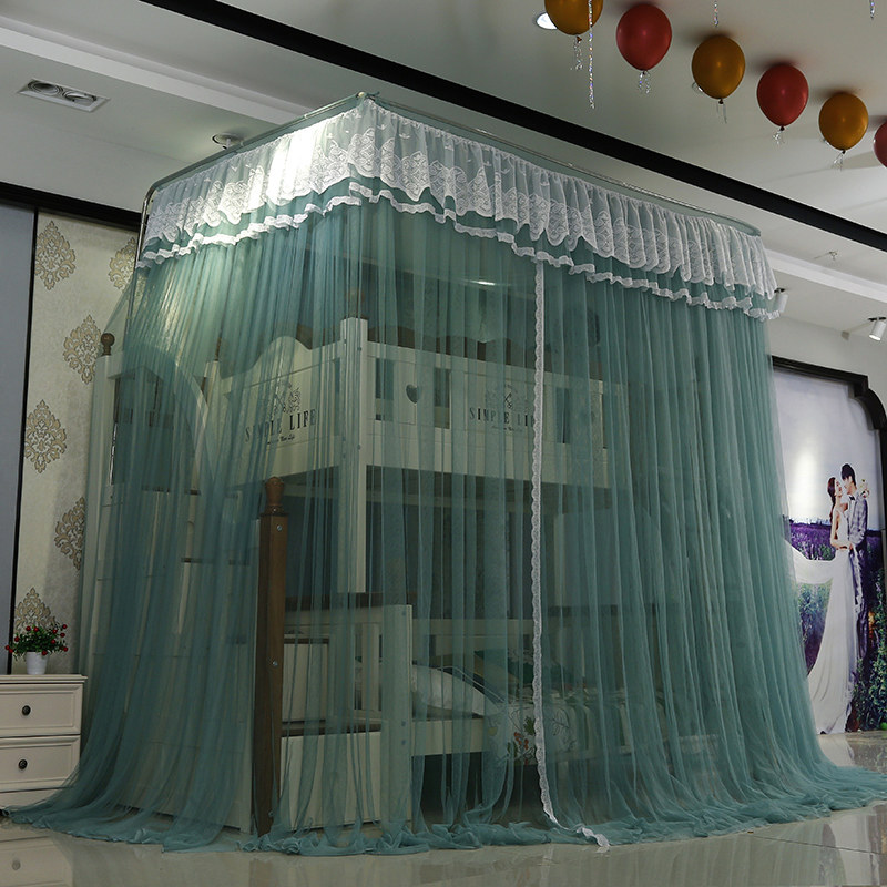 儿童双层子母床蚊帐1.5m上下床梯形书柜款高低床u型伸缩1.2米1.35,淘宝优惠券,粉丝福利购,淘宝优惠卷