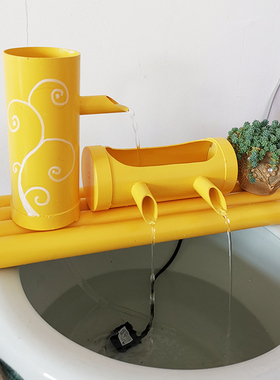 流水摆件鱼缸循环流水器石槽过滤器客厅摆件流水招财水景加湿器