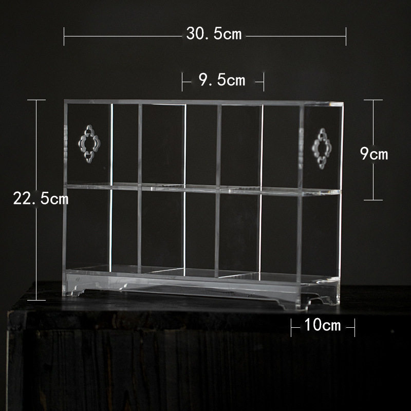 Miyan transparent acrylic tea set display storage rack